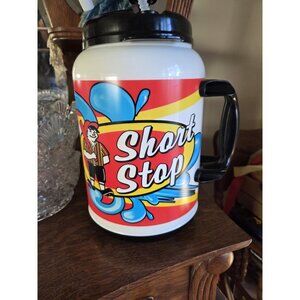 Whirley 100 oz Huge Travel Mug Trucker Insulated Short Stop Baseball
